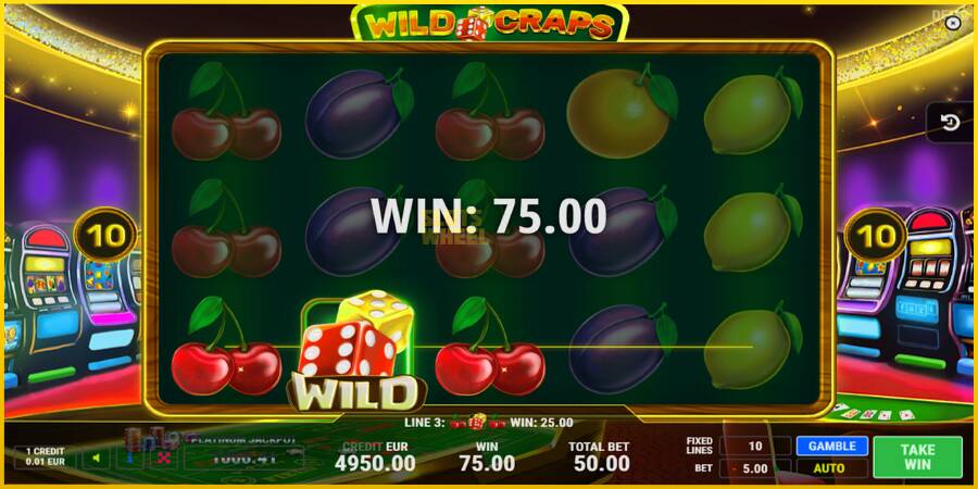 Картинка 2 ігрового апарату Wild Craps