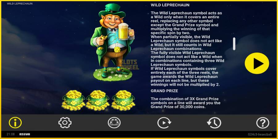 Картинка 5 ігрового апарату Wild Leprechaun