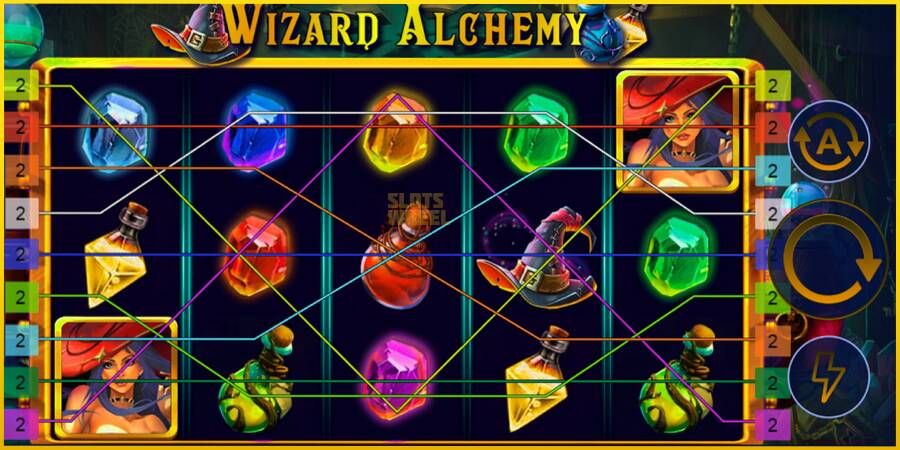 Картинка 2 ігрового апарату Wizard Alchemy