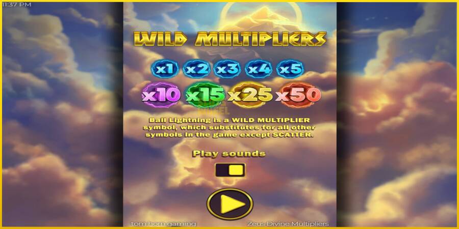 Картинка 1 ігрового апарату Zeus Divine Multipliers