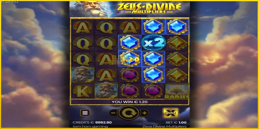 Картинка 3 ігрового апарату Zeus Divine Multipliers