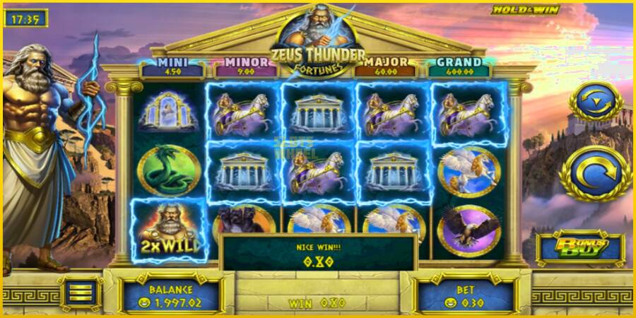 Картинка 3 ігрового апарату Zeus Thunder Fortunes